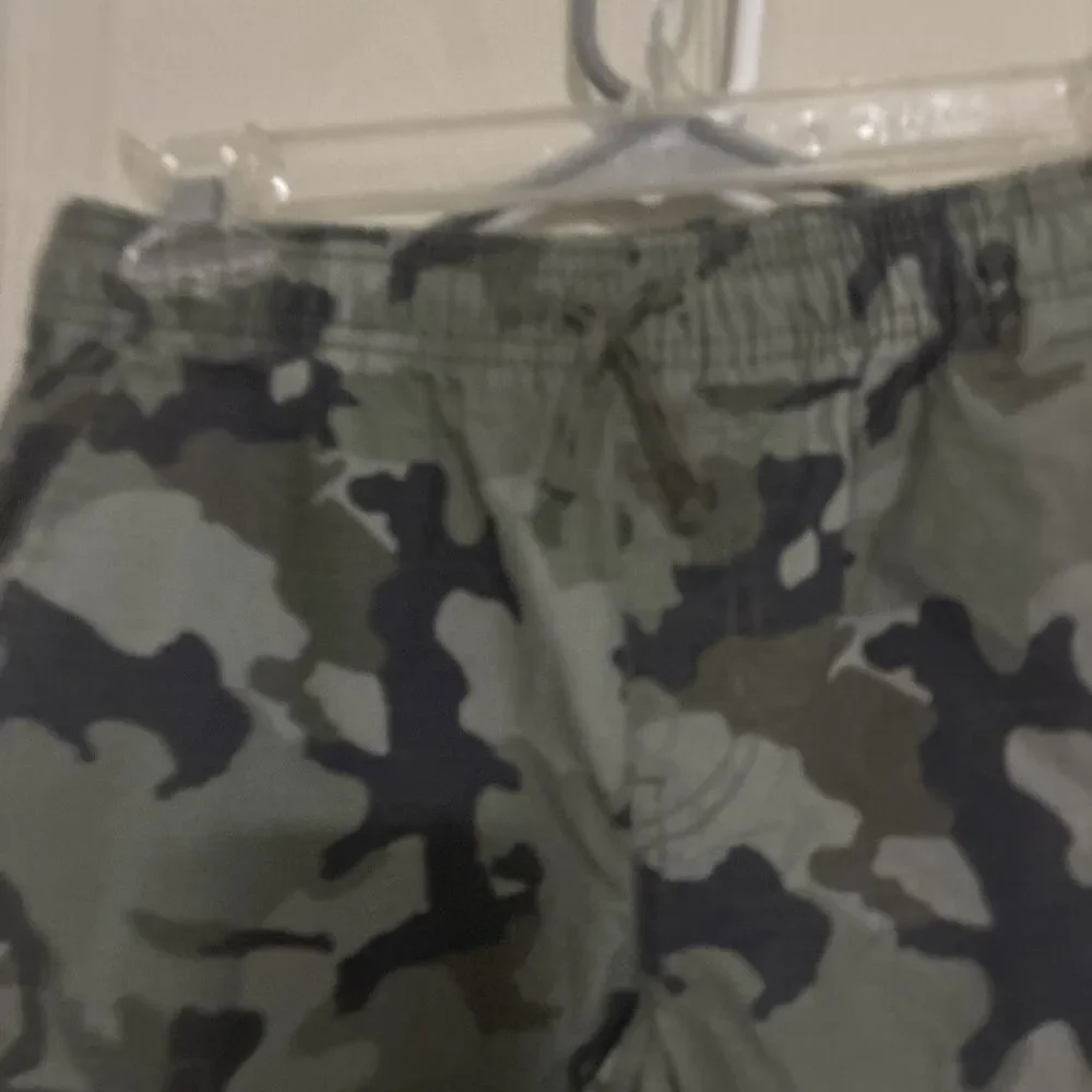 Arizona Jean Company Boys Camo Cargo Pants Size 12 Regular Elastic Waist Pockets